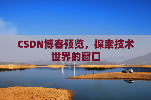 CSDN博客预览，探索技术世界的窗口